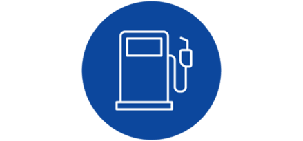 Icon of fuel gauge