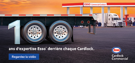 Station commerciale CardlockMC Esso. "Depuis 100 ans, EssoMC alimente chaque station Cardlock."